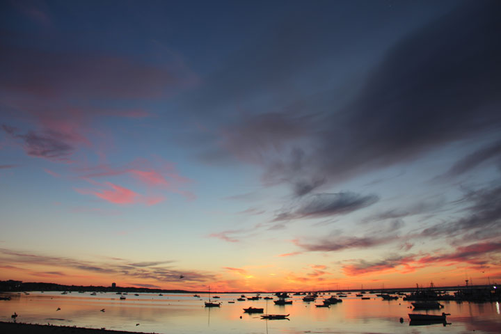 Provincetown Harbor, August 25, 2012 sunrise... Painter's palete...