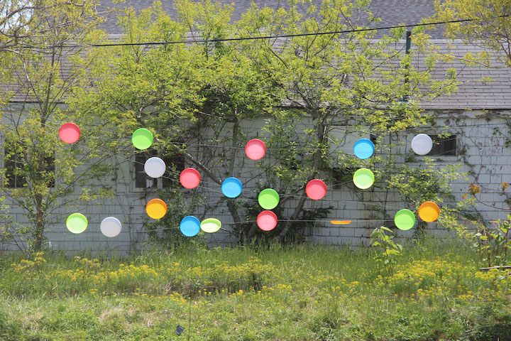Provincetown Spring - Gallery Ehva made this art installation on Shank Painter Road