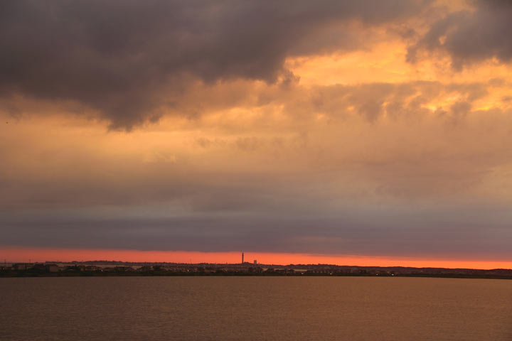 Ptown Sunsets, from High Head Road... Pilgrim Monument in the center