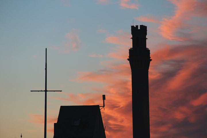 Ptown Sunset... Pilgrim Monument from MacMillan Pier