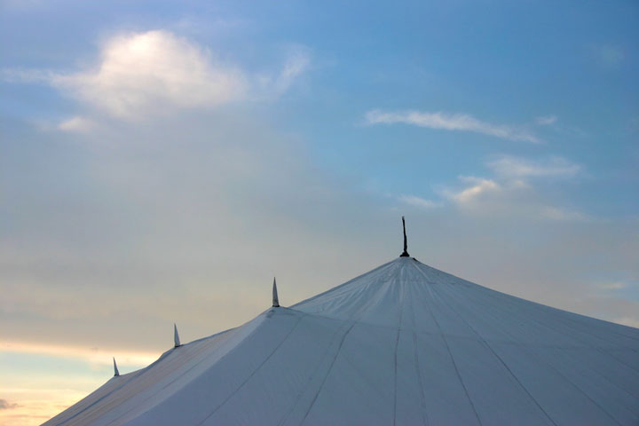 North Truro, Payoment Theater tent... in memory of Guy Strauss; photograph by Ewa Nogiec
