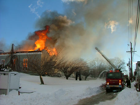 Provincetown St. Peter's Church - January 25, 2005 fire