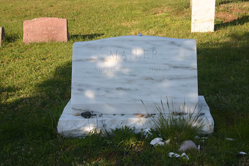 Norman Mailer grave and Norris Church Mailer grave