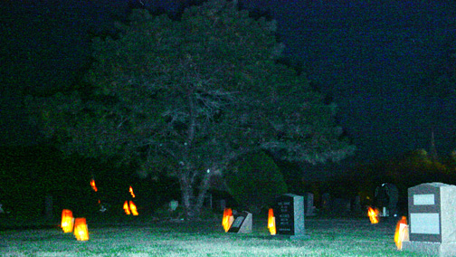 Provincetown Cemetery November 1st Lights