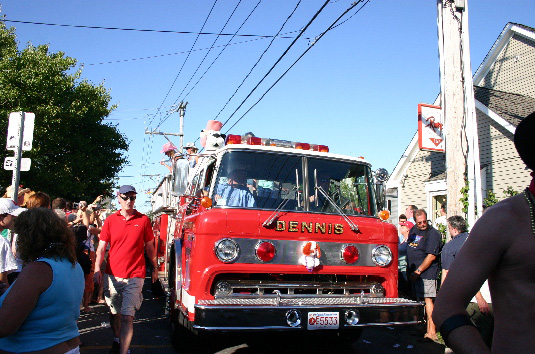 Provincetown Carnival, fire truck from Dennis