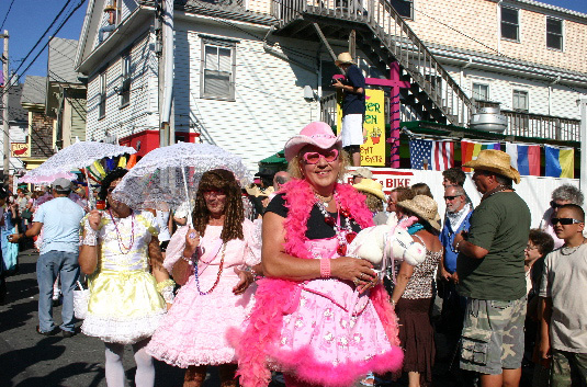 Provincetown Carnival, Commercial Street scene