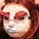 Red Head with a Mask