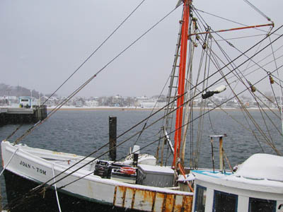 Provincetown Harbor, MacMillan Pier, Joan & Tom fishing boat