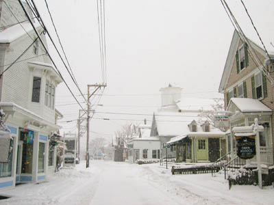 Winter, Commercial Street, Johnson Street